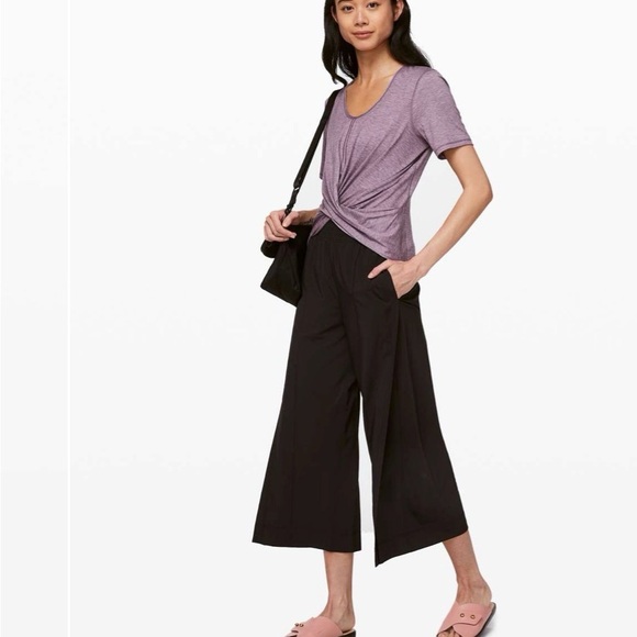 lululemon Do The Daily Short Sleeve Tee. Color - Heathered Smoky Mulberry. - Picture 2 of 7